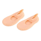 Maxbell 1 Pair Gel Women Men Moisturising Heel Cracked Foot Care Protectors Socks L