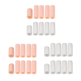 Maxbell 10pcs Silicone Gel Toe Finger Caps Covers Sleeves Tubes Skin Color