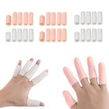 Maxbell 10pcs Silicone Gel Toe Finger Caps Covers Sleeves Tubes Skin Color