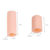 Maxbell 10pcs Silicone Gel Toe Finger Caps Covers Sleeves Tubes Skin Color