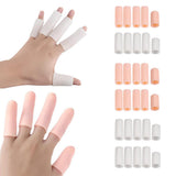 Maxbell 10pcs Silicone Gel Toe Finger Caps Covers Sleeves Tubes Skin Color