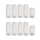 Maxbell 10pcs Silicone Gel Toe Finger Caps Covers Sleeves Tubes Skin Color