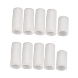 Maxbell 10pcs Silicone Gel Toe Finger Caps Covers Sleeves Tubes Skin Color