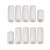 Maxbell 10pcs Silicone Gel Toe Finger Caps Covers Sleeves Tubes Skin Color