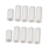 Maxbell 10pcs Silicone Gel Toe Finger Caps Covers Sleeves Tubes Skin Color