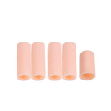 Maxbell 10pcs Silicone Gel Toe Finger Caps Covers Sleeves Tubes White