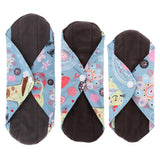 Maxbell Washable Bamboo Charcoal Fiber Menstrual Pad Reusable Sanitary Cloth Pad S