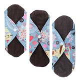 Maxbell Washable Bamboo Charcoal Fiber Menstrual Pad Reusable Sanitary Cloth Pad S