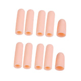 10Pcs Thumb Protectors Splint Gel Finger Sleeves Caps Cover Tube Skin