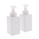 Max Empty Plastic Square Pump Bottle Jar Foam Dispenser for Liquid Lotion White