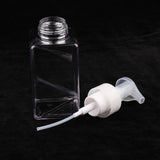 Maxbell Empty PVC Square Pump Bottle Jar Foam Dispenser for Liquid Lotion Clear - Aladdin Shoppers