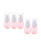 Max 5 Pieces Refillable PETG Fine Mist Sprayer Bottles for Travel Outdoors Pink