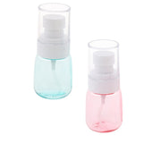 Max 5 Pieces Refillable PETG Fine Mist Sprayer Bottles for Travel Outdoors Pink