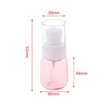 Max 5 Pieces Refillable PETG Fine Mist Sprayer Bottles for Travel Outdoors Pink