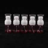 Max 5 Pieces Refillable PETG Fine Mist Sprayer Bottles for Travel Outdoors Pink