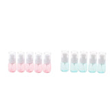Max 5 Pieces Refillable PETG Fine Mist Sprayer Bottles for Travel Outdoors Pink