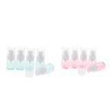 Max 5 Pieces Refillable PETG Fine Mist Sprayer Bottles for Travel Outdoors Pink