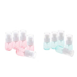 Max 5 Pieces Refillable PETG Fine Mist Sprayer Bottles for Travel Outdoors Pink
