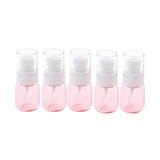 Max 5 Pieces Refillable PETG Fine Mist Sprayer Bottles for Travel Outdoors Pink
