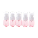 Max 5 Pieces Refillable PETG Fine Mist Sprayer Bottles for Travel Outdoors Pink