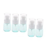 Max 5 Pieces Refillable PETG Fine Mist Sprayer Bottles for Travel Outdoors Blue