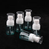 Max 5 Pieces Refillable PETG Fine Mist Sprayer Bottles for Travel Outdoors Blue