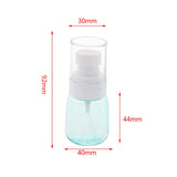 Max 5 Pieces Refillable PETG Fine Mist Sprayer Bottles for Travel Outdoors Blue