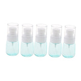 Max 5 Pieces Refillable PETG Fine Mist Sprayer Bottles for Travel Outdoors Blue