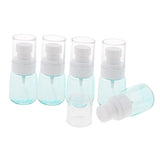 Max 5 Pieces Refillable PETG Fine Mist Sprayer Bottles for Travel Outdoors Blue