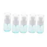 Max 5 Pieces Refillable PETG Fine Mist Sprayer Bottles for Travel Outdoors Blue