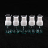 Max 5 Pieces Refillable PETG Fine Mist Sprayer Bottles for Travel Outdoors Blue