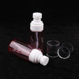 Max 2Pcs Makeup Pump Bottle Container Cosmetic Cream Lotion Bottles Pink