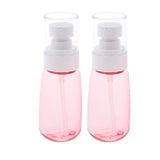 Max 2Pcs Makeup Pump Bottle Container Cosmetic Cream Lotion Bottles Pink