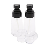 Max 2Pcs Makeup Pump Bottle Container Cosmetic Cream Lotion Bottles Clear Black