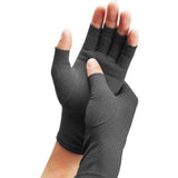 Max 1 Pair Men Women Cotton Compression Gloves Hands Arthritis Soreness Relief M
