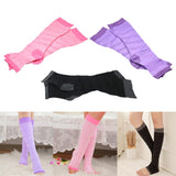 Max 1 Pair Women Open Toe Compression Socks Sleeves For Sports Running Purple