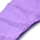 Max 1 Pair Women Open Toe Compression Socks Sleeves For Sports Running Purple