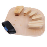 Max Wooden Finger Training Board Stroke Hemiplegia Finger Orthotic Fingerboard S