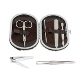Max Set of 6 Portable Stainless Steel Manicure Nail Clipper Tool Set with Case