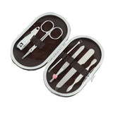 Max Set of 6 Portable Stainless Steel Manicure Nail Clipper Tool Set with Case