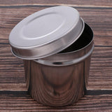 304 Stainless Steel Tattoo Disinfection Canister Alcohol Cotton Ball Jar M