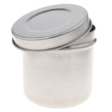 Max 304 Stainless Steel Tattoo Disinfection Canister Alcohol Cotton Ball Jar S