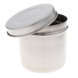 Max 304 Stainless Steel Tattoo Disinfection Canister Alcohol Cotton Ball Jar S