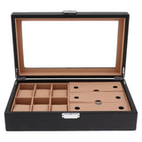 Max Luxury Watch Storage Case Eyewear Display Case for Men Women Black Khaki