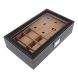 Max Luxury Watch Storage Case Eyewear Display Case for Men Women Black Khaki