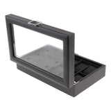 Max Luxury Watch Storage Case Eyewear Display Case for Men Women Black