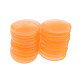 Maxbell 10 Pieces Plastic Mini Earplugs Storage Container Case Jewellery Box Orange