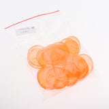 Maxbell 10 Pieces Plastic Mini Earplugs Storage Container Case Jewellery Box Orange