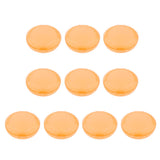 Maxbell 10 Pieces Plastic Mini Earplugs Storage Container Case Jewellery Box Orange