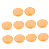 Maxbell 10 Pieces Plastic Mini Earplugs Storage Container Case Jewellery Box Orange